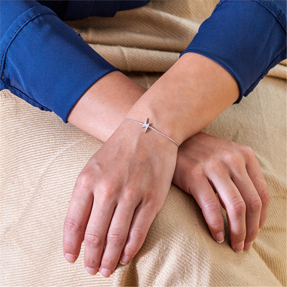 Solid Gold Lightning Bracelet