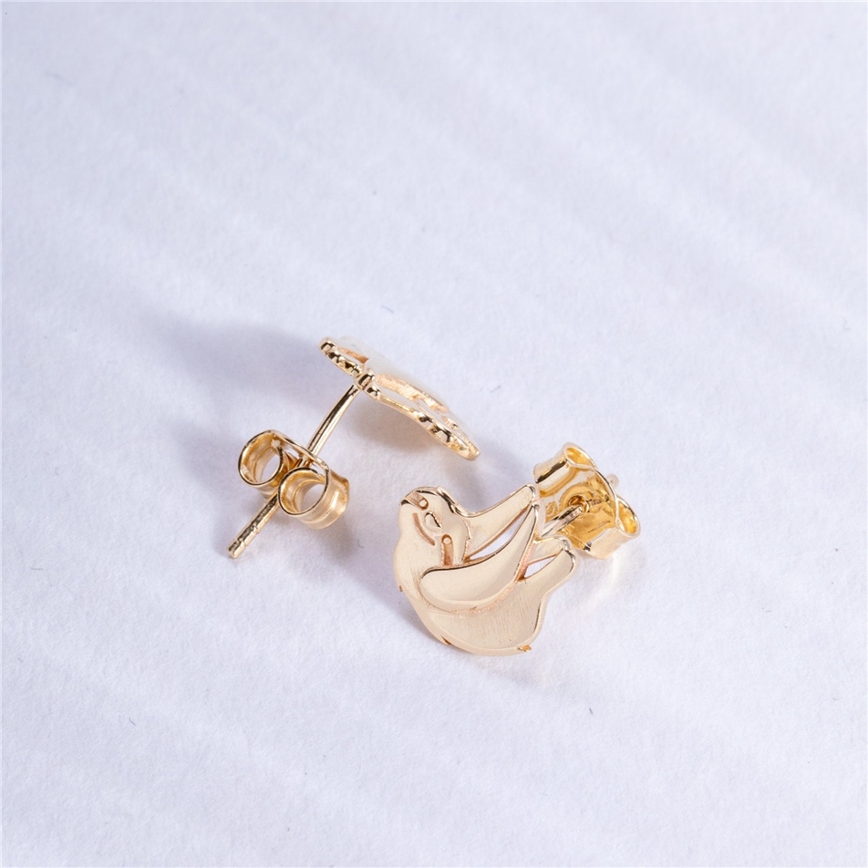 Solid Gold Sloth Earrings