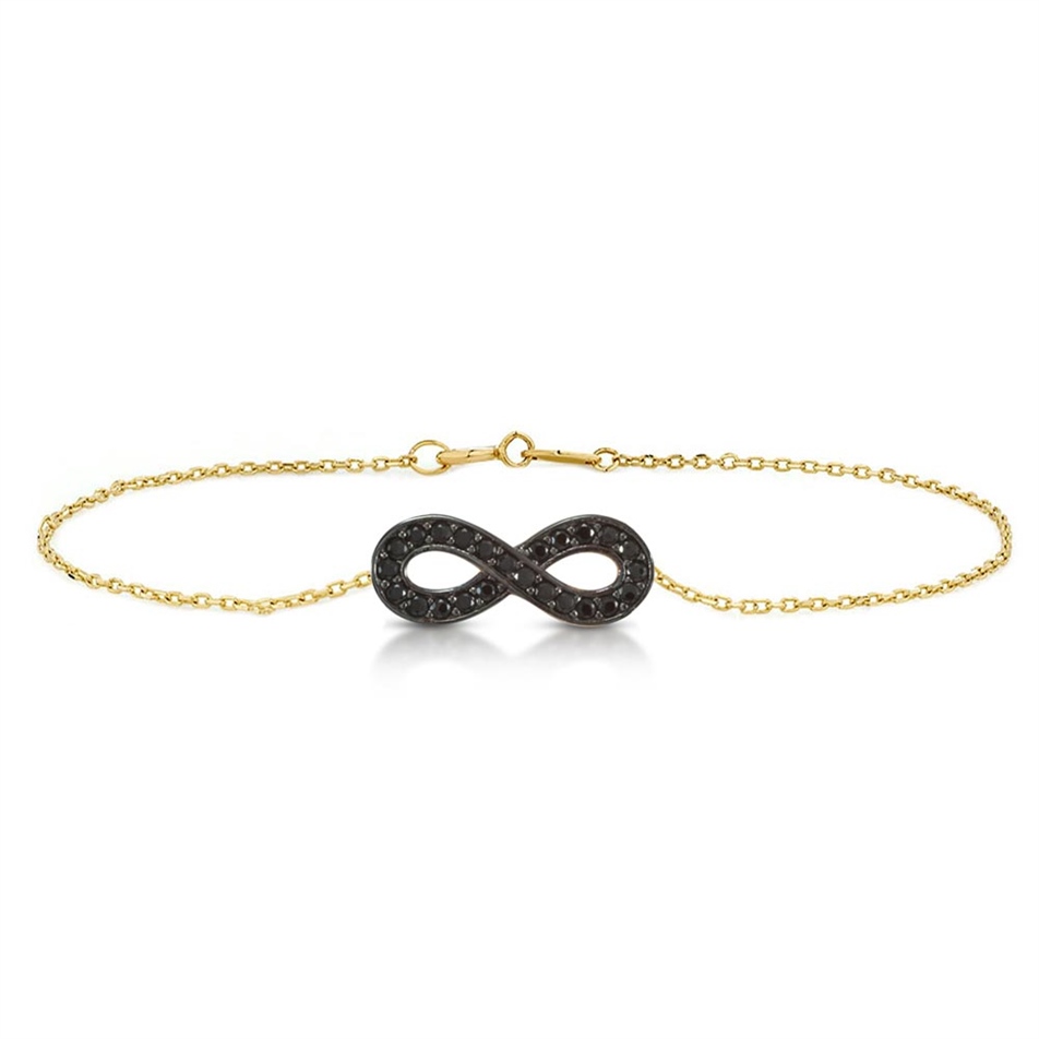 Solid Gold Infinity Bracelet