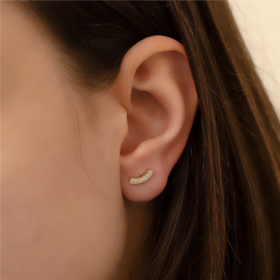 Solid Gold Earring