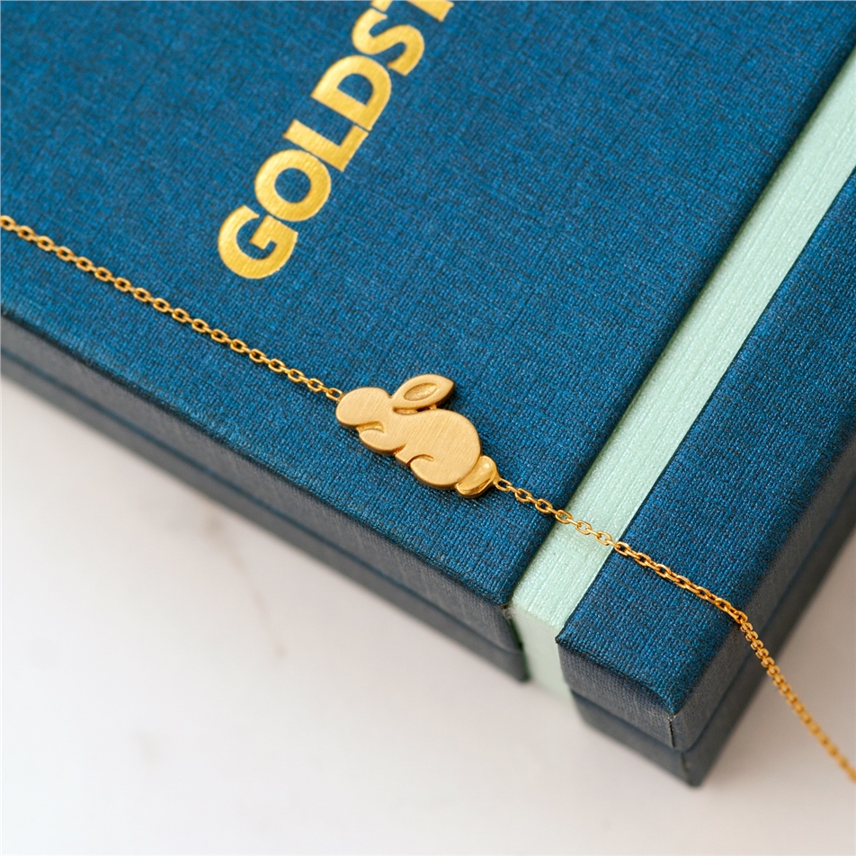 Solid Gold Rabbit Bracelet