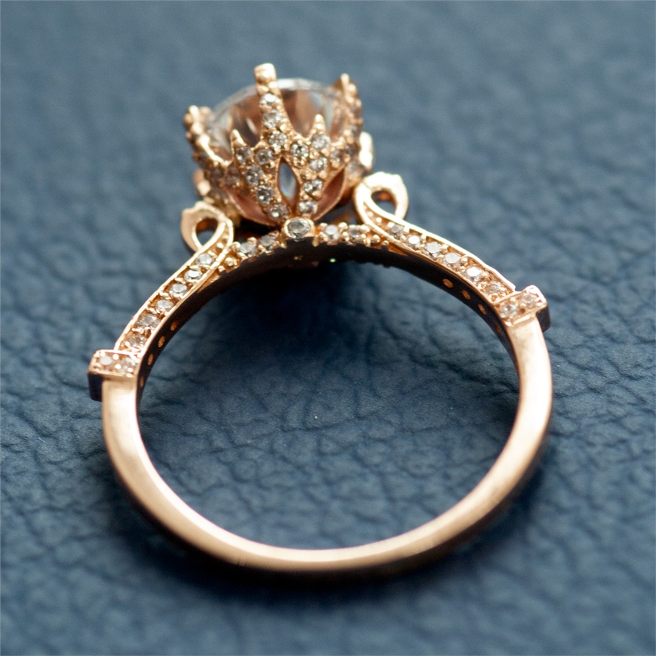 Solid Gold Solitaire Ring