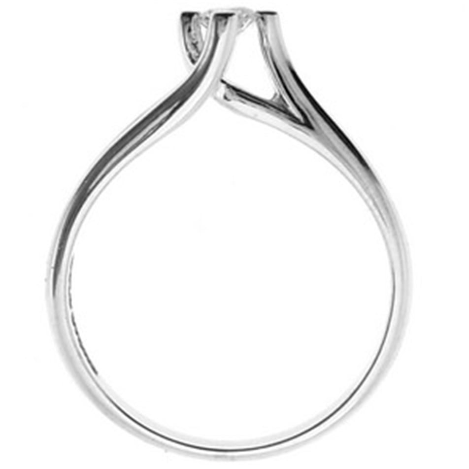 Solid Gold 0.07 ct. Diamond Solitaire Ring