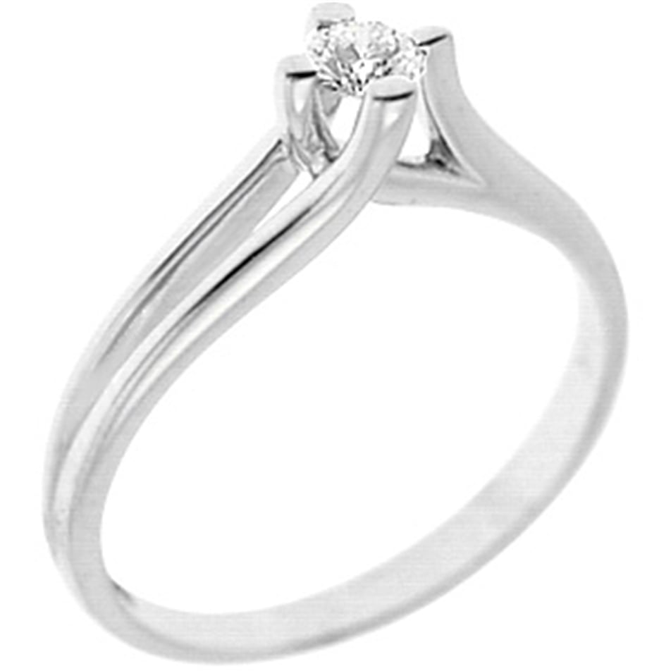Solid Gold 0.07 ct. Diamond Solitaire Ring