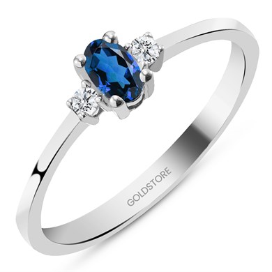 Solid Gold 0.08 ct Diamond Fancy Ring