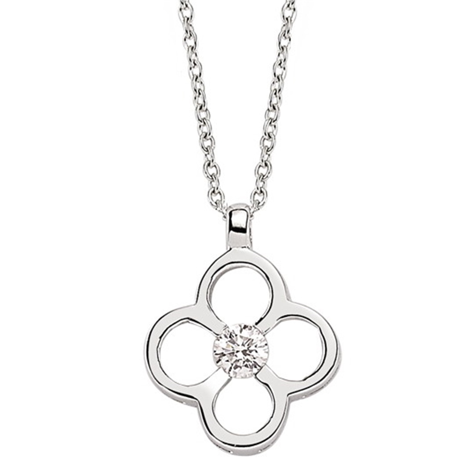 Solid Gold 0.15 ct. Diamond Necklace