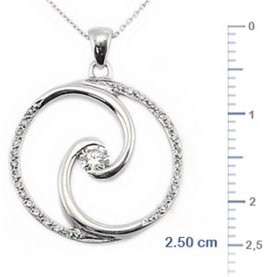 Solid Gold 0.22 ct. Diamond Fashion Necklace