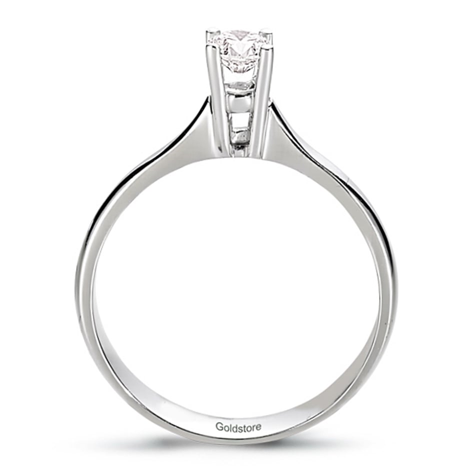 Solid Gold 0.24 ct. Diamond Solitaire Ring