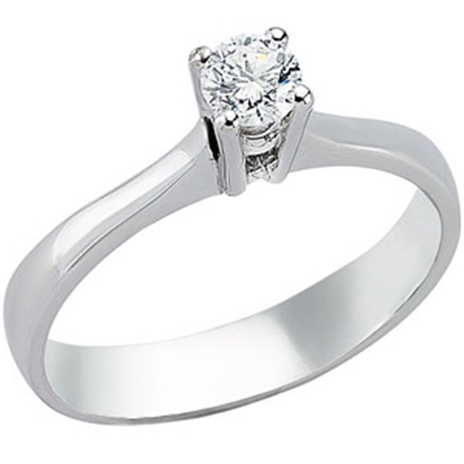 Solid Gold 0.24 ct. Diamond Solitaire Ring