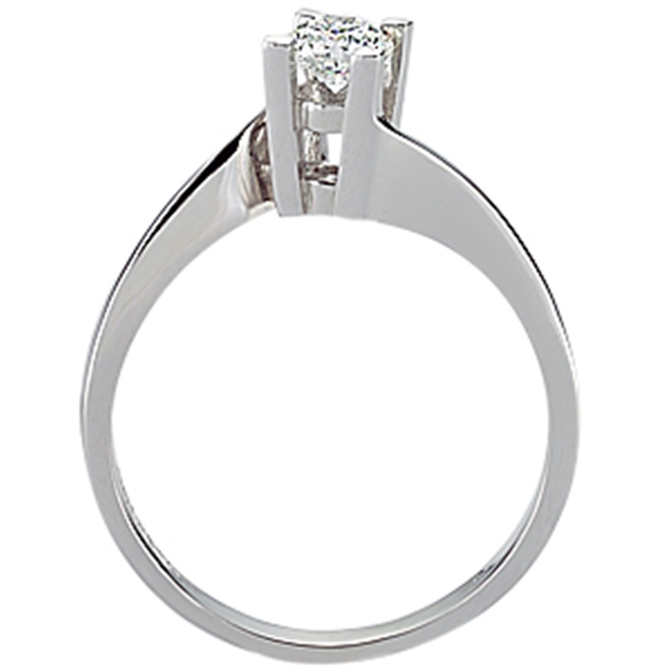 Solid Gold 0.3 ct. Diamond Solitaire Solitaire Ring