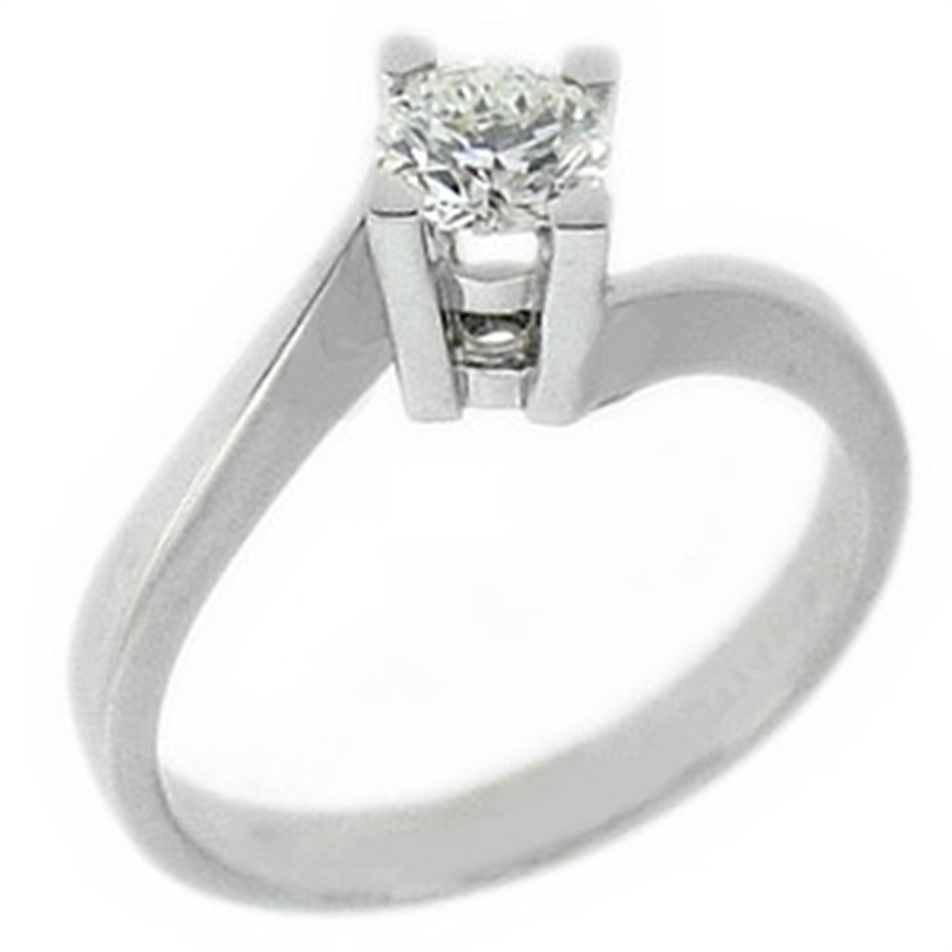 Solid Gold 0.3 ct. Diamond Solitaire Solitaire Ring