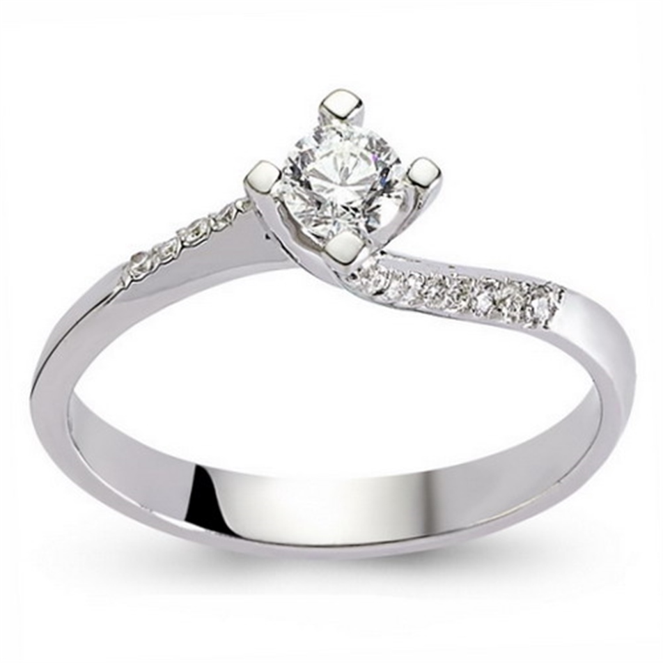 Solid Gold 0.3 ct. Diamond Solitaire Ring