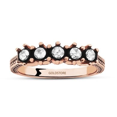 Solid Gold 0.31 ct. Diamond Half Eternity Ring