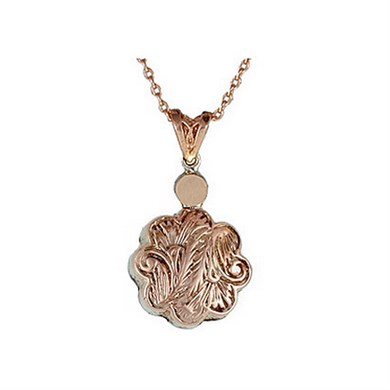 Solid Gold 0.65 ct. Rose Cut Diamond Necklace