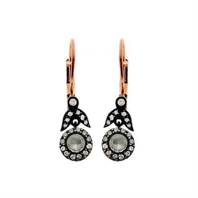 Solid Gold 0.65 ct Diamond Earring