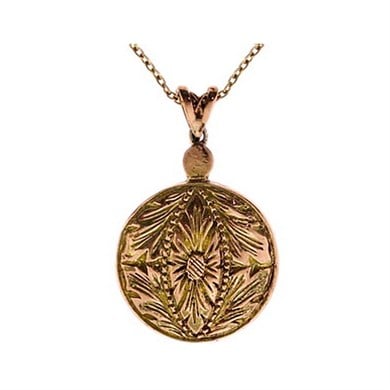 Solid Gold 1.08 ct. Rose Gold Diamond Necklace