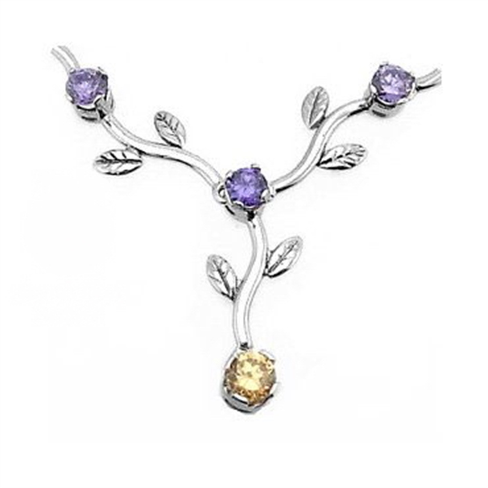 Gold Vine Branch Necklace