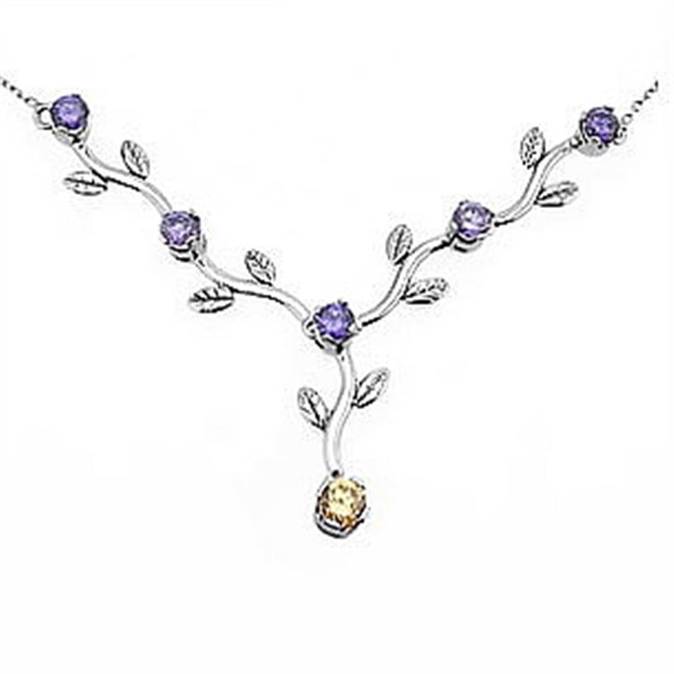 Gold Vine Branch Necklace