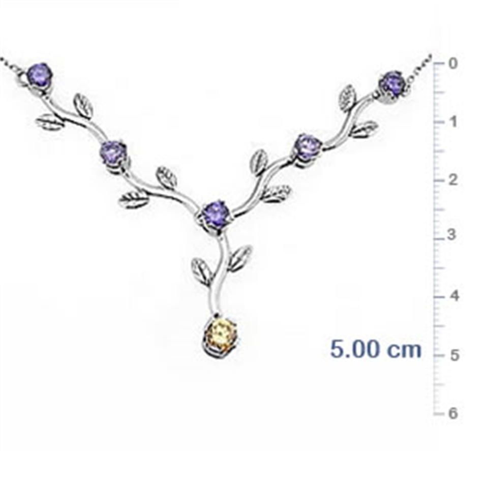 Gold Vine Branch Necklace