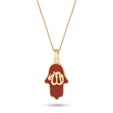 Altın Mineli Fatma Ana Eli Kolye