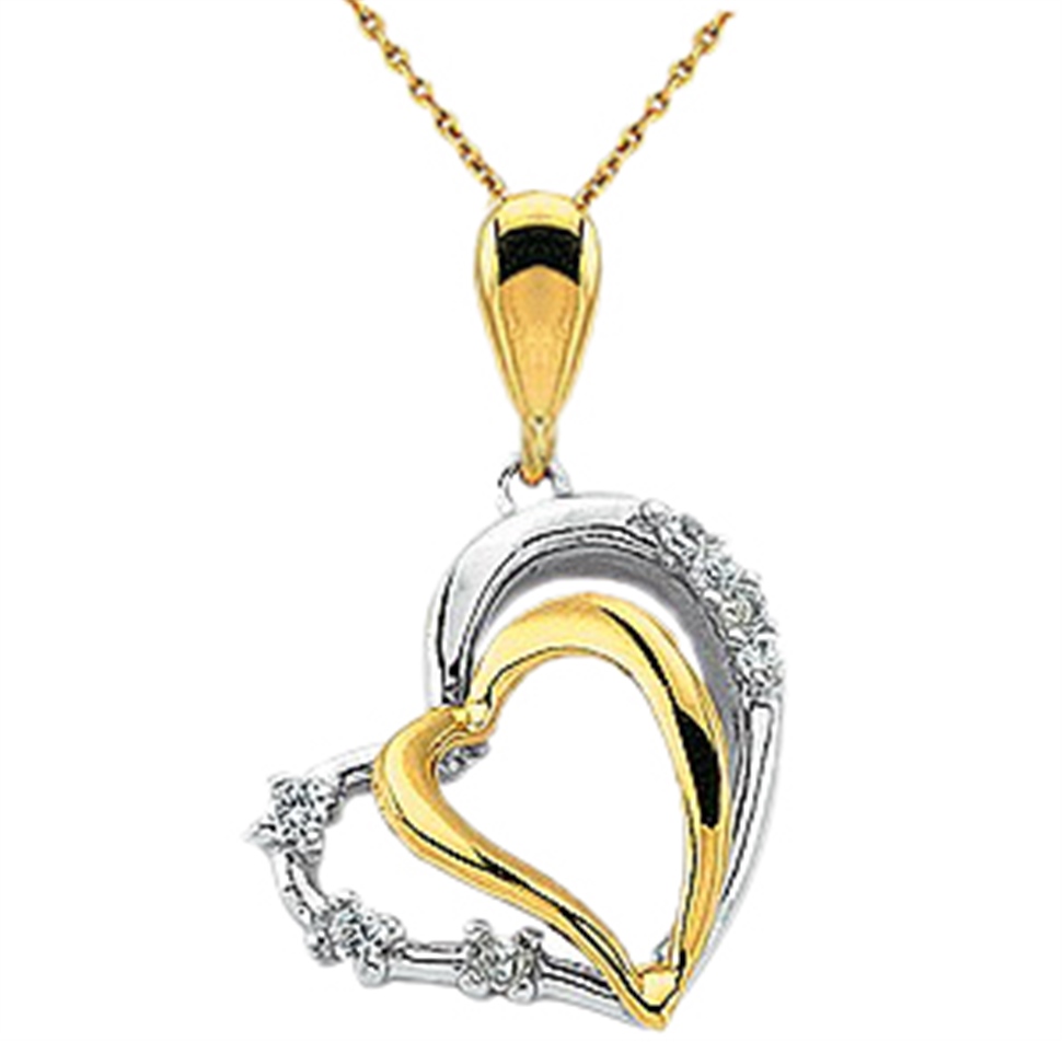 Solid Gold Heart Necklace