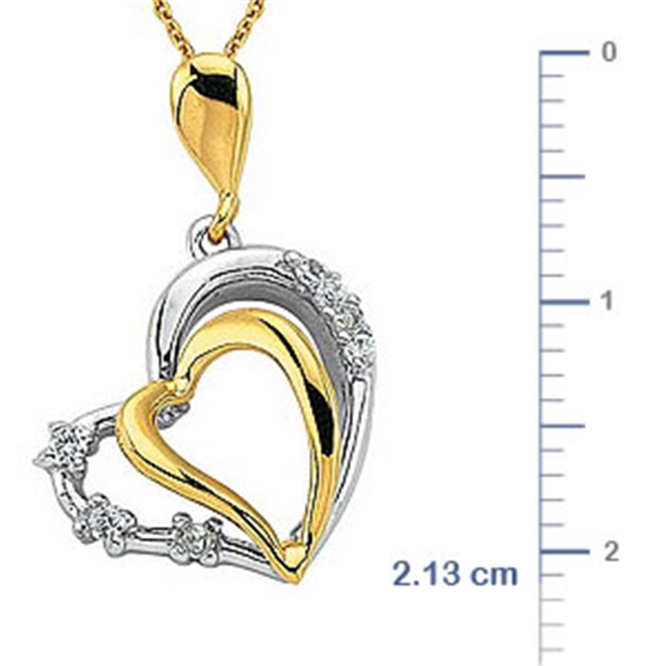 Solid Gold Heart Necklace
