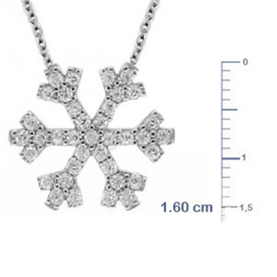 Altın Kar Tanesi Kolye