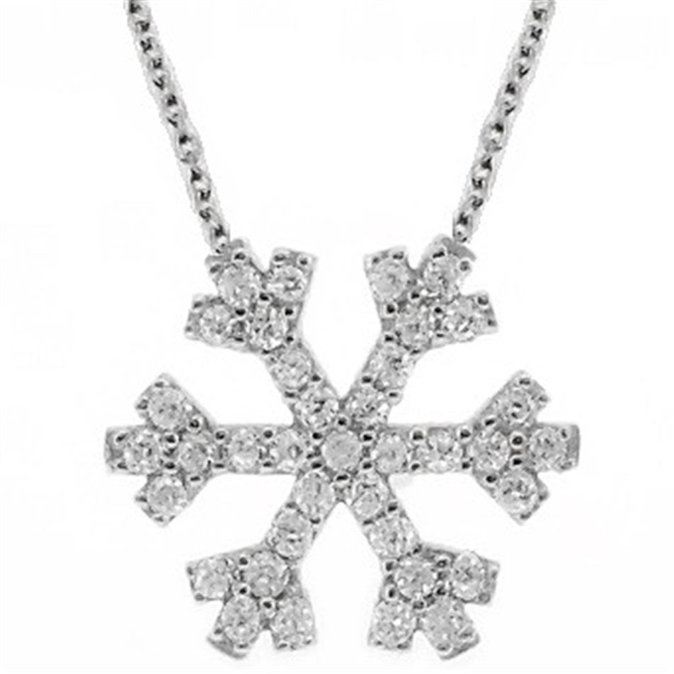 Altın Kar Tanesi Kolye