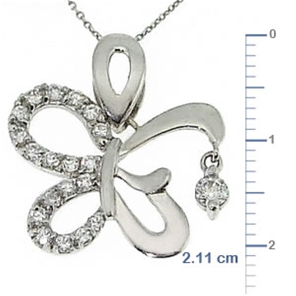 URL Solid Gold Fancy Butterfly Necklace