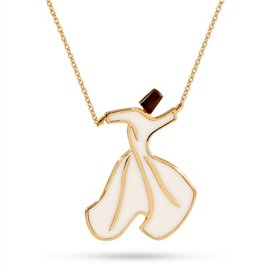 Altın Mineli Semazen Kolye