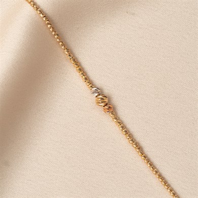 Solid Gold Ball Bracelet