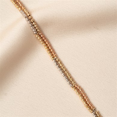 Solid Gold Ball Bracelet