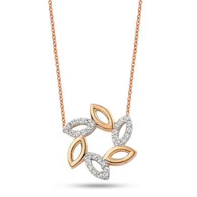 Solid Gold Windmill Necklace