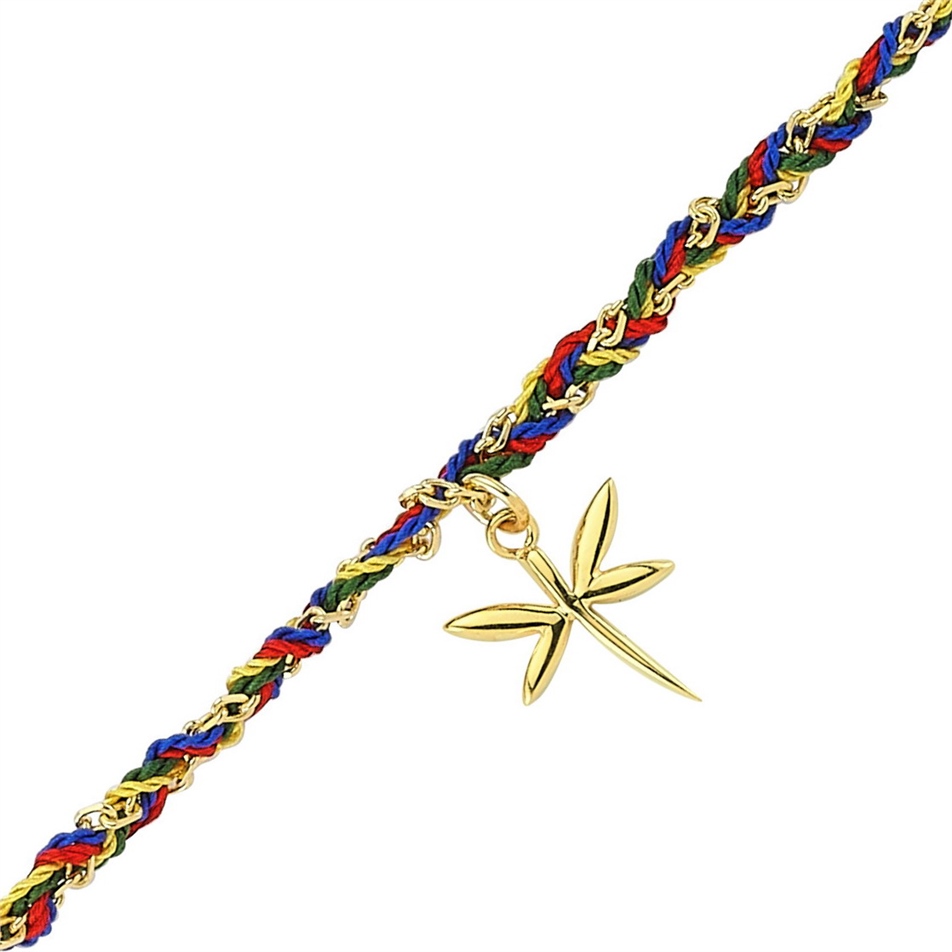 Solid Gold Dragonfly Bracelet