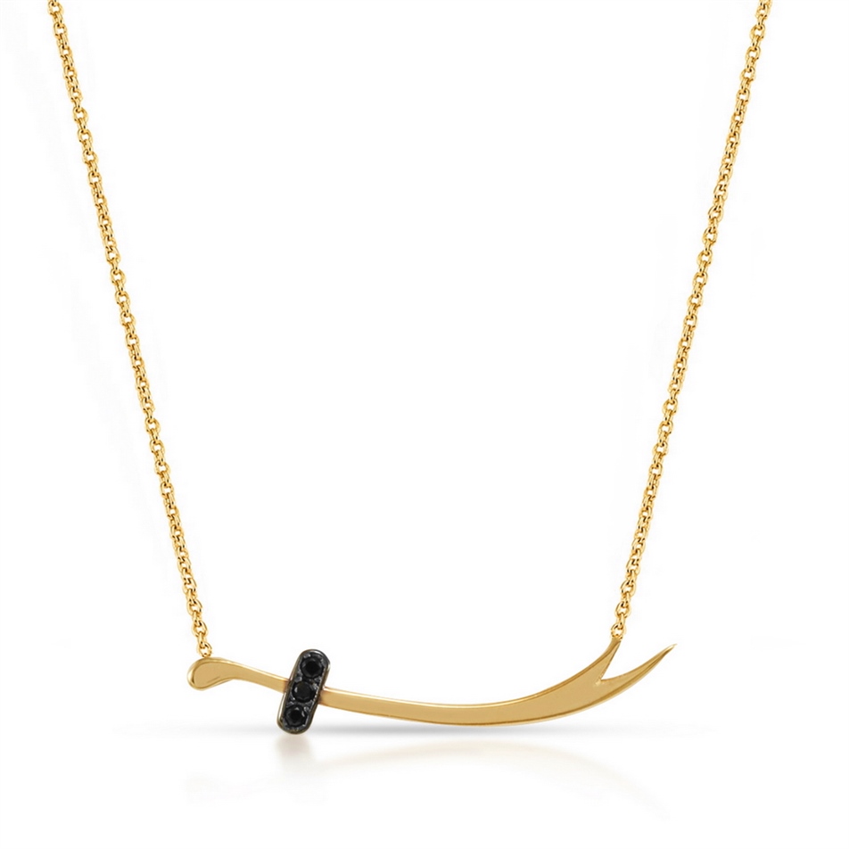 Altın Zülfikar Kılıç Kolye