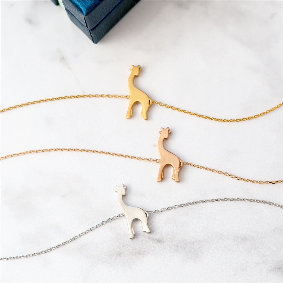 Solid Gold Giraffe Bracelet