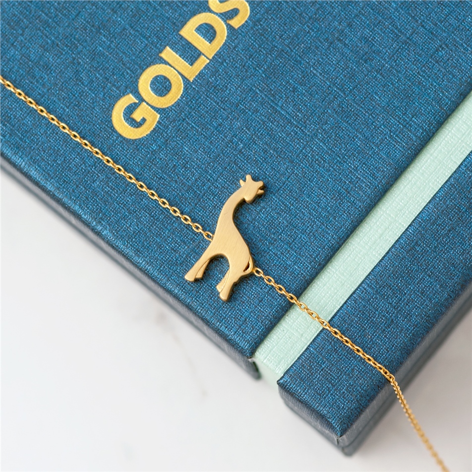 Solid Gold Giraffe Bracelet