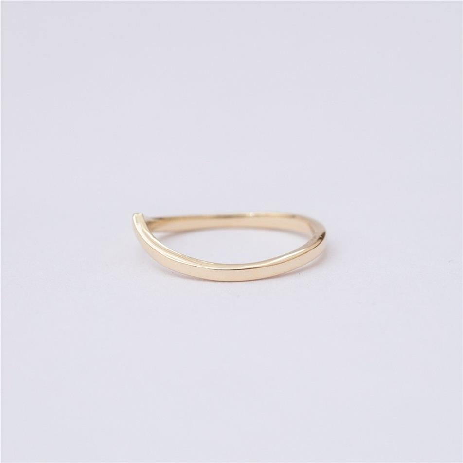 Solid Gold Chevron Arrow Ring