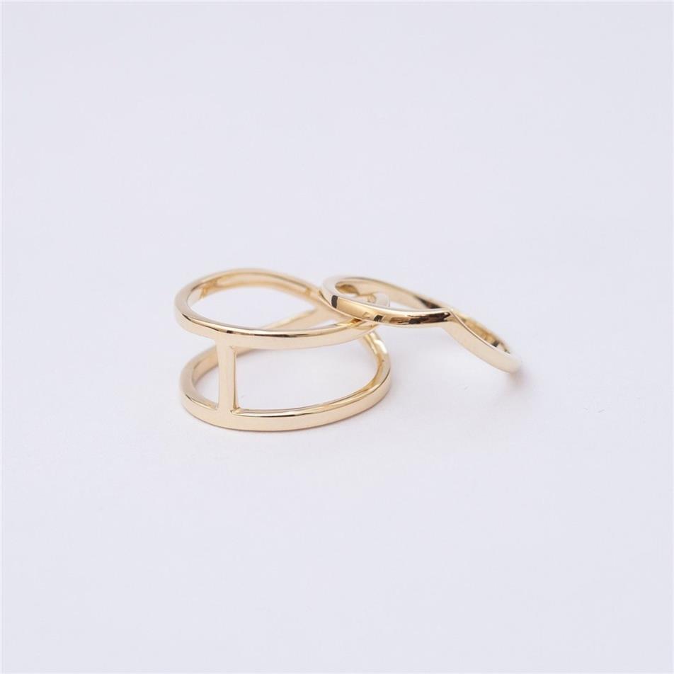 Solid Gold Chevron Arrow Ring
