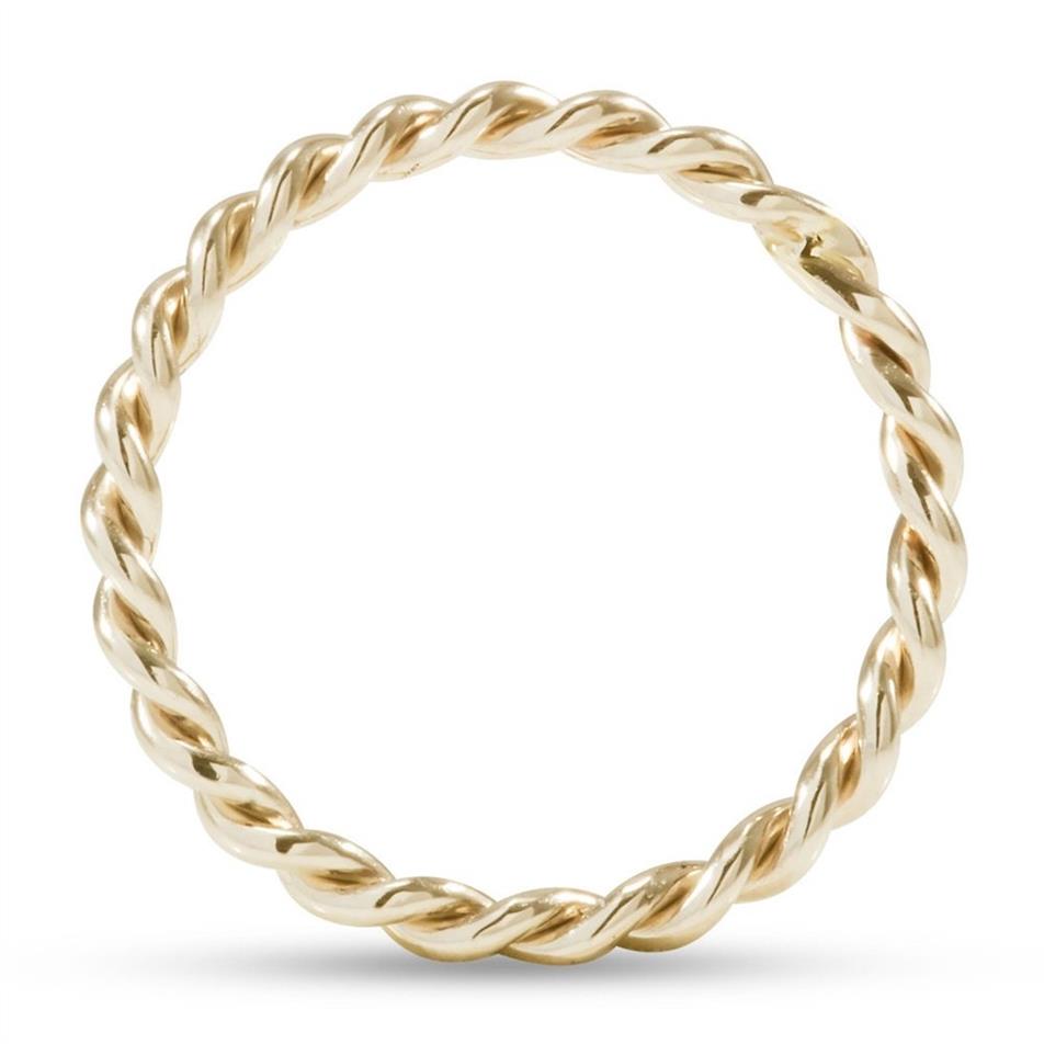 Solid Gold Twisted Ring