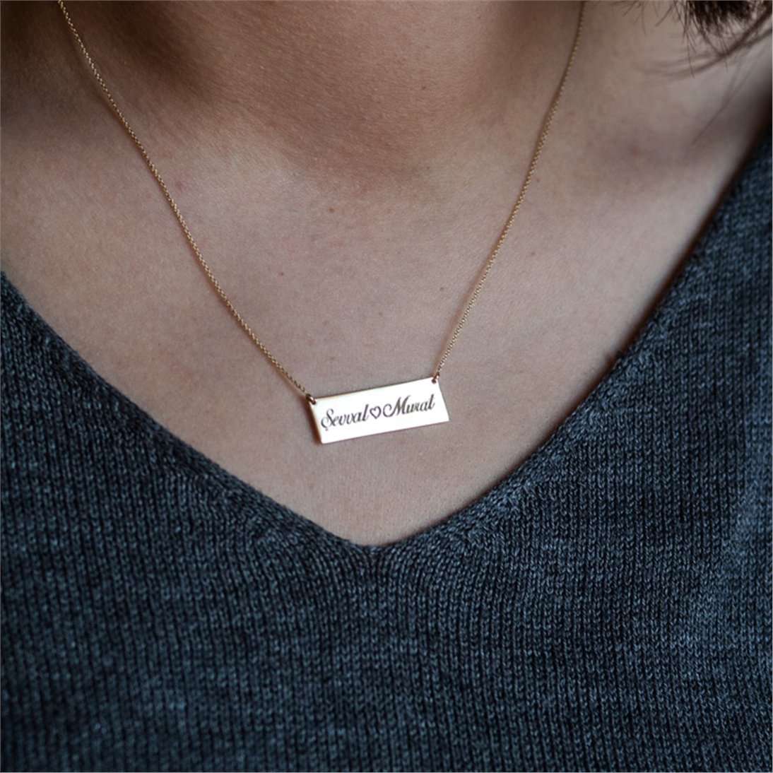 Plate Name Necklace