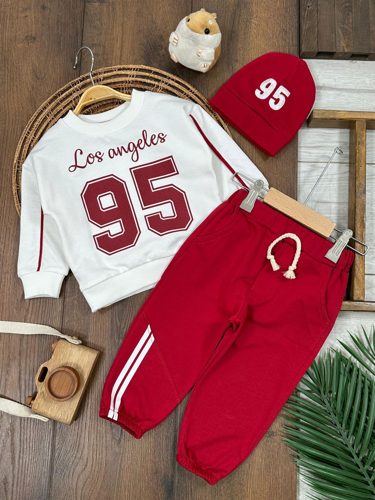 BEBENDY KİDS ERKEK BEBEK 95 BASKILI 2 Lİ TAKIM