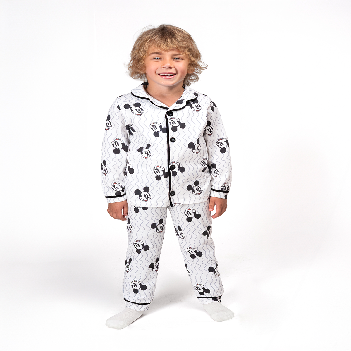 DOLAŞ KİDS MİKİ BASKILI ERKEK ÇOCUK PİJAMA TAKIMI