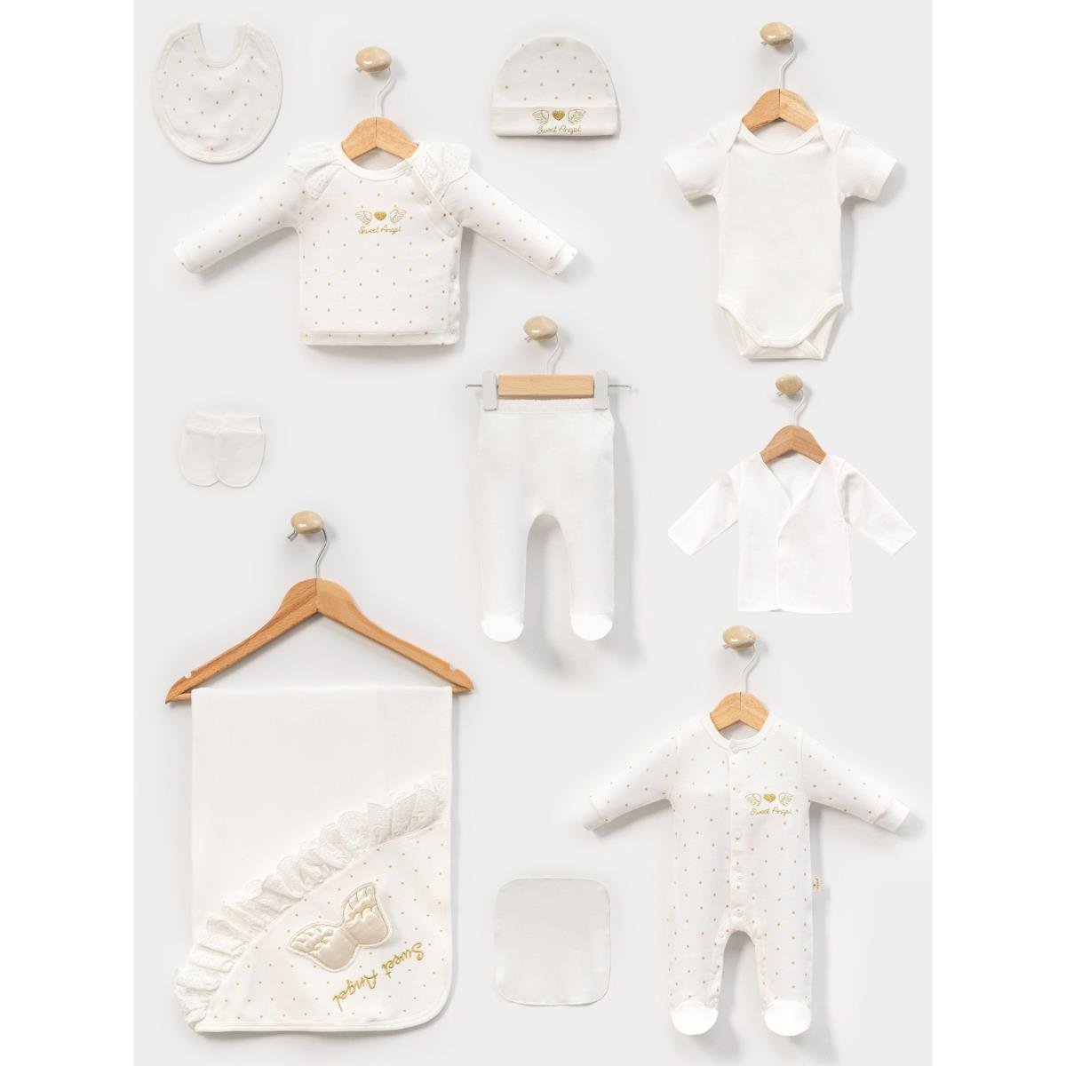 MİNİ CAYZEN ANGEL NAKIŞLI 10 LU HASTANE ÇIKIŞ SETİ