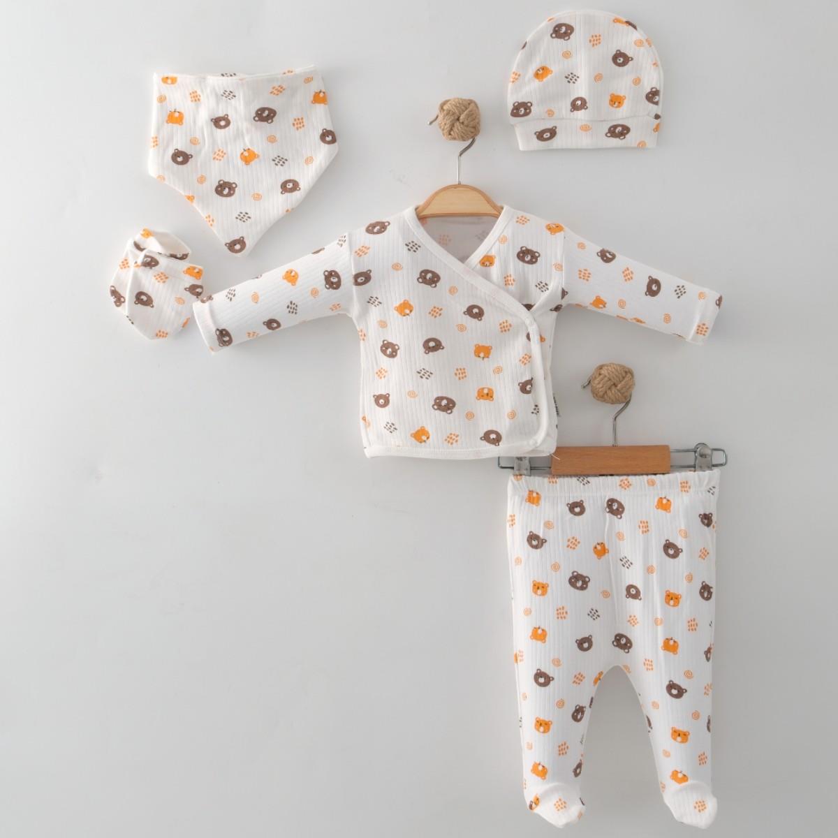 MONVOİ KİDS AYICIK BASKLI 5 Lİ SET