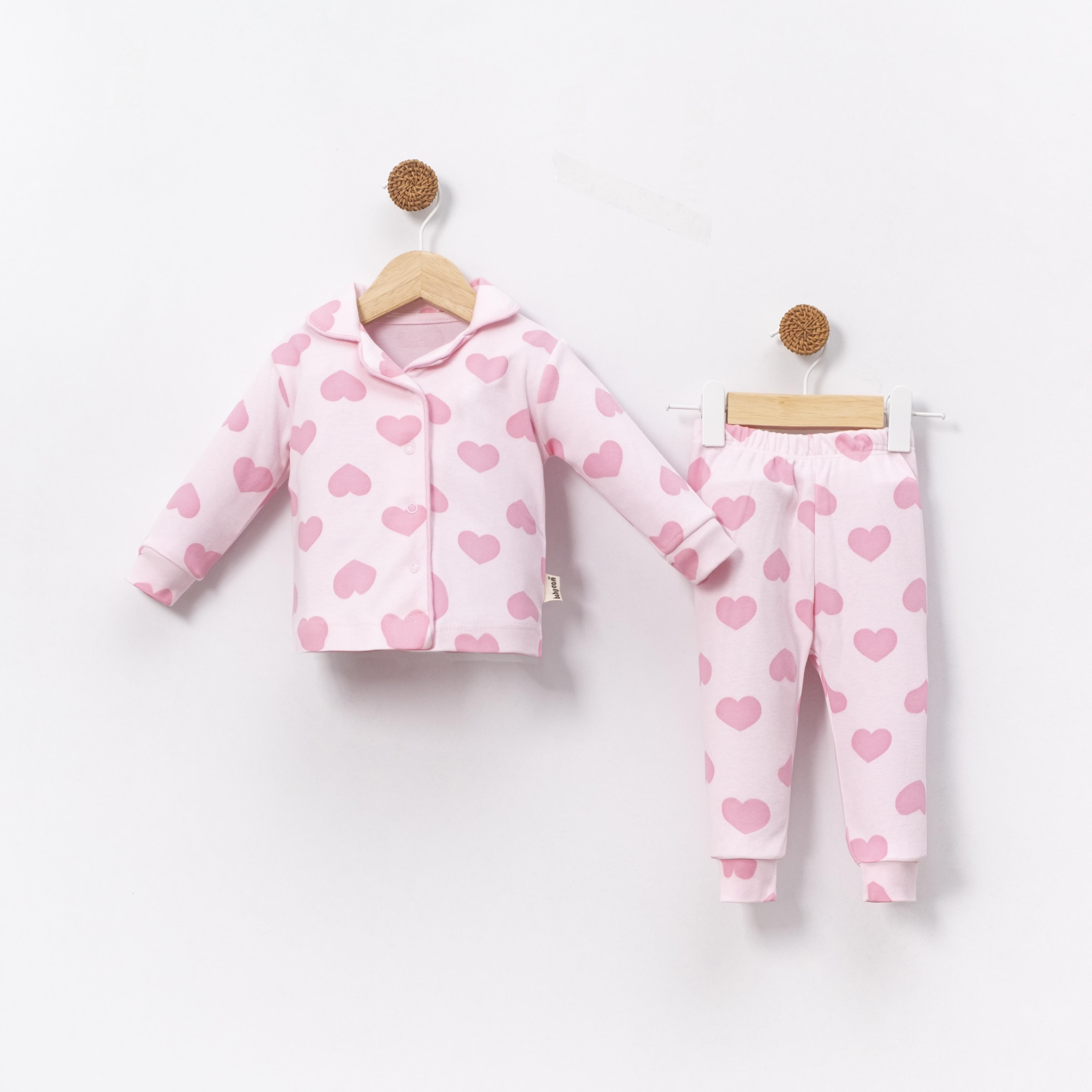 BABY CAN KALP DESENLİ PİJAMA TAKIMI 3-12 M