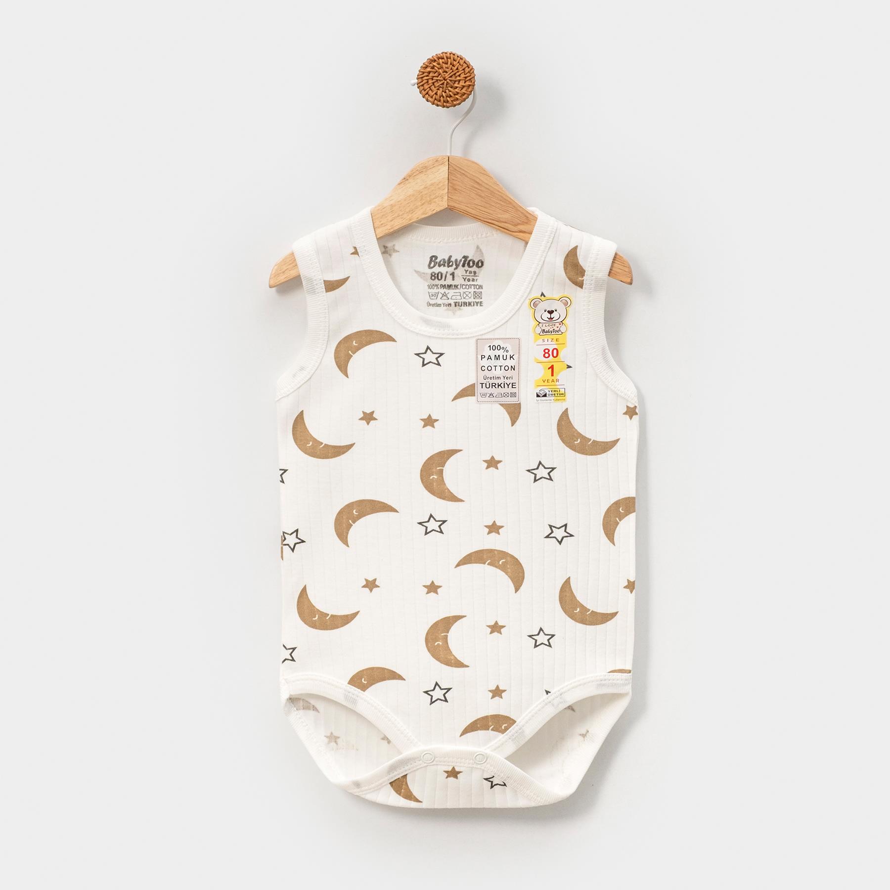 BABYTOO AY DESENLİ ÇITÇITLI BODY 1-3 Y