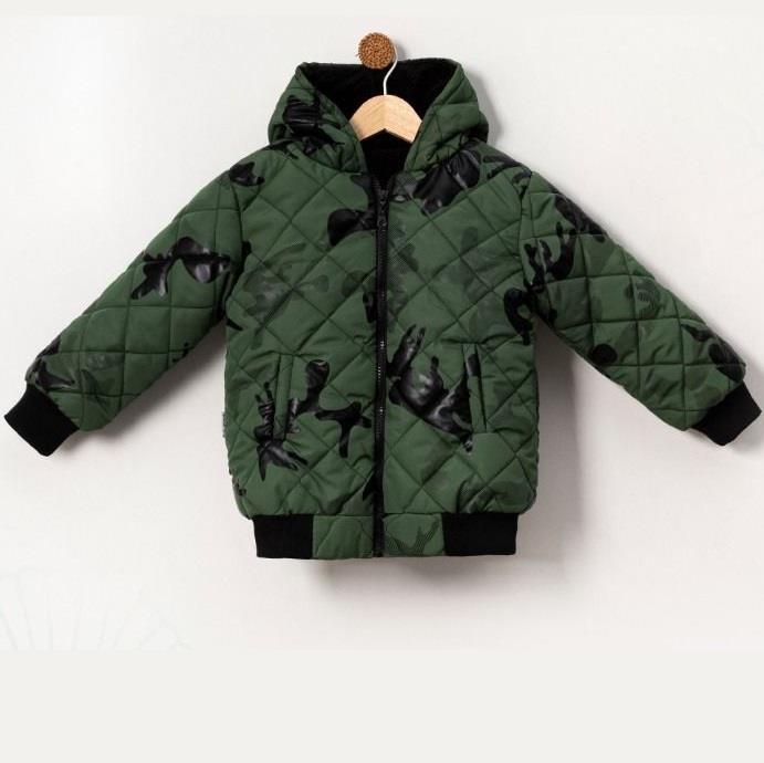 Baskılı Erkek Çocuk Mont