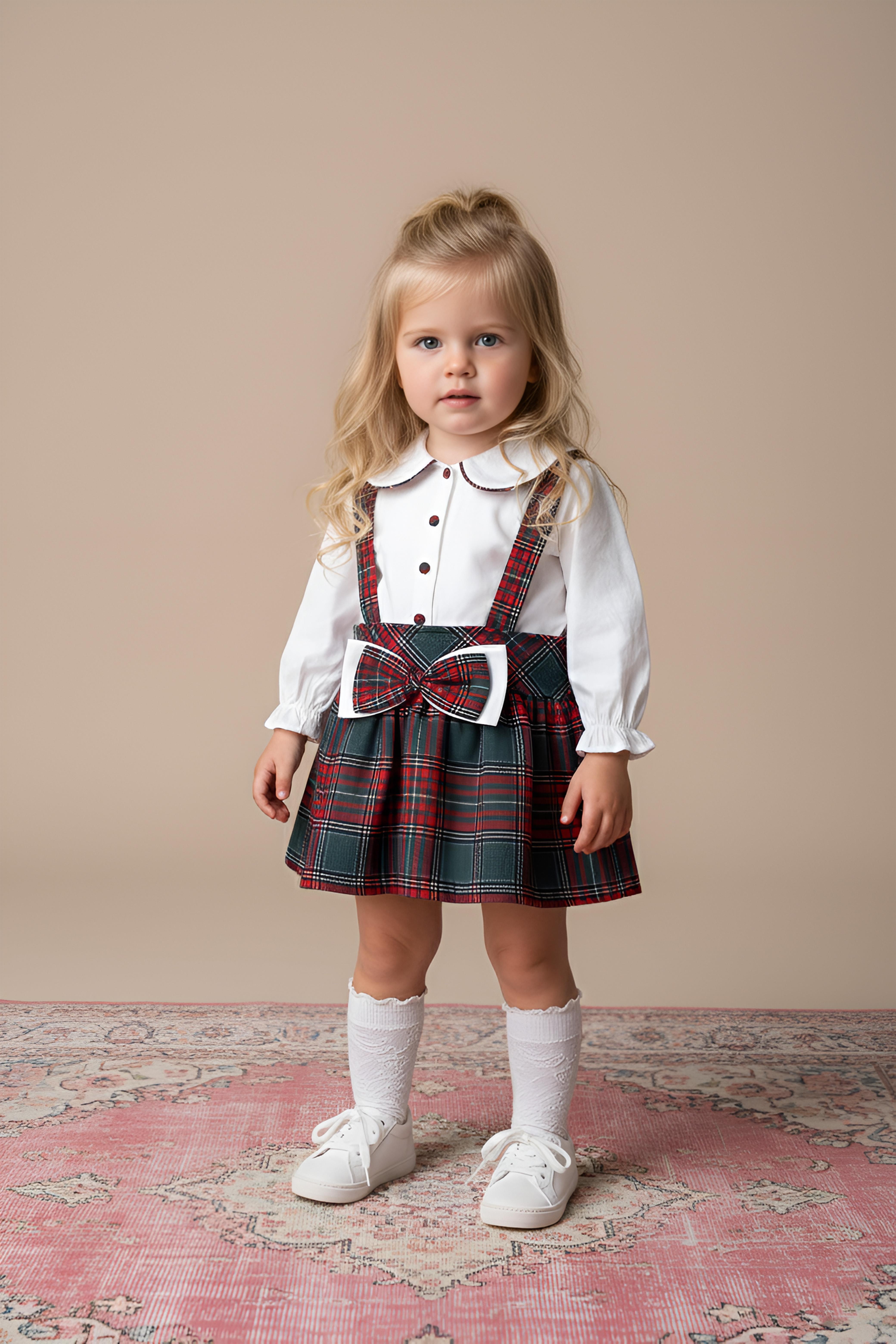 BEBEDEXS EKOSELİ FİYONKLU KIZ BEBEK ELBİSE 6-24 AY