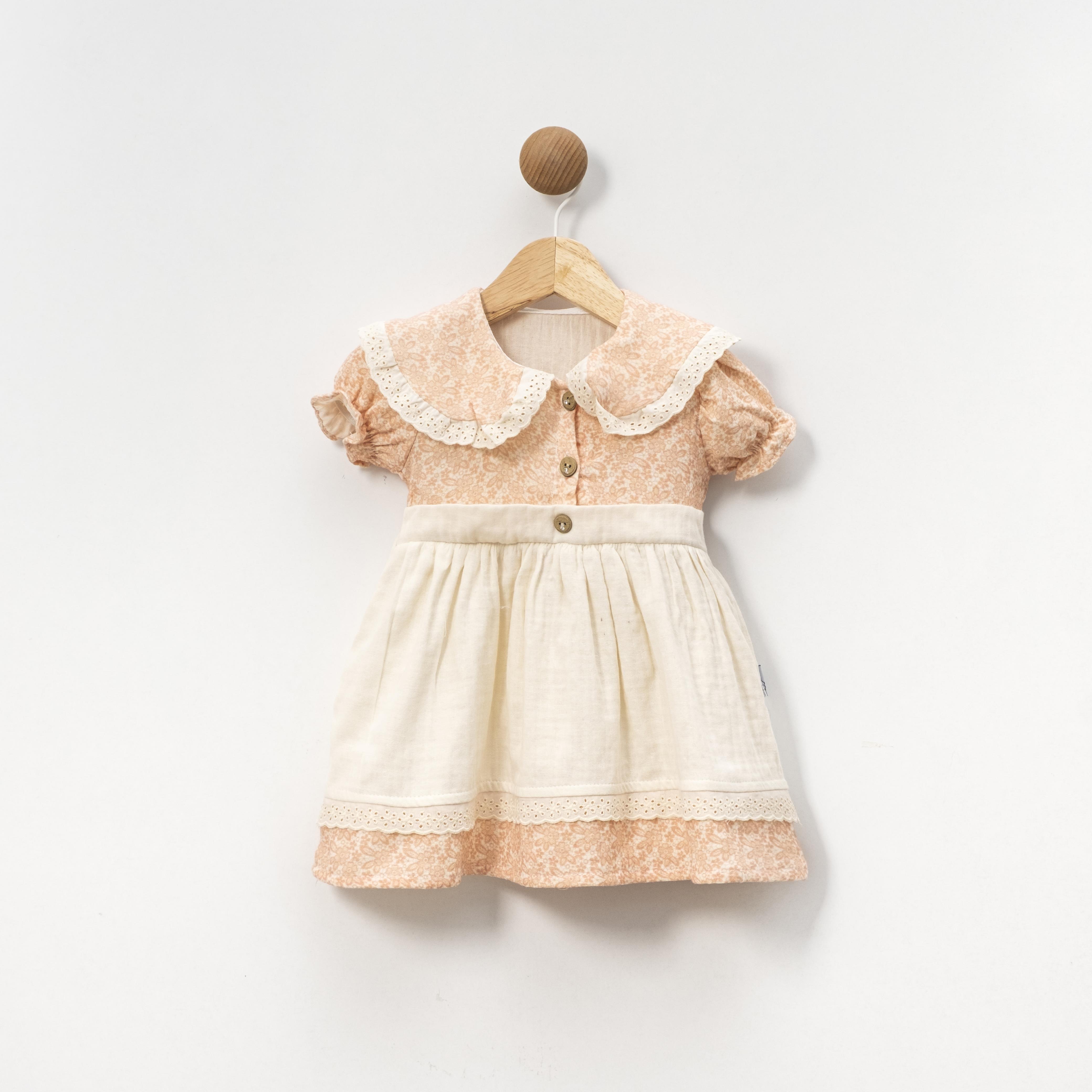 BEBEDEXS KIZ BEBEK TÜL DETAYLI ELBİSE